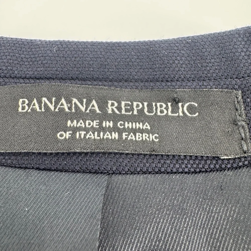 Banana Republic Reda Flexo Blazer Mens 40R Navy Blue Tailored Slim Fit Italian